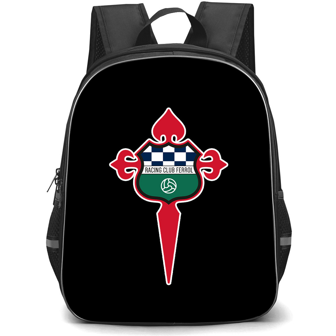 Racing De Ferrol Backpack School Bag StudentPack - Racing De Ferrol Large Logo Football Club