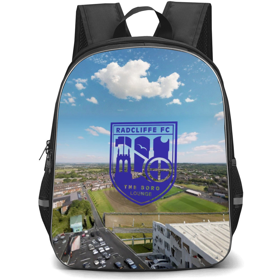 National League North Radcliffe Backpack School Bag StudentPack - Large Logo In Field Background