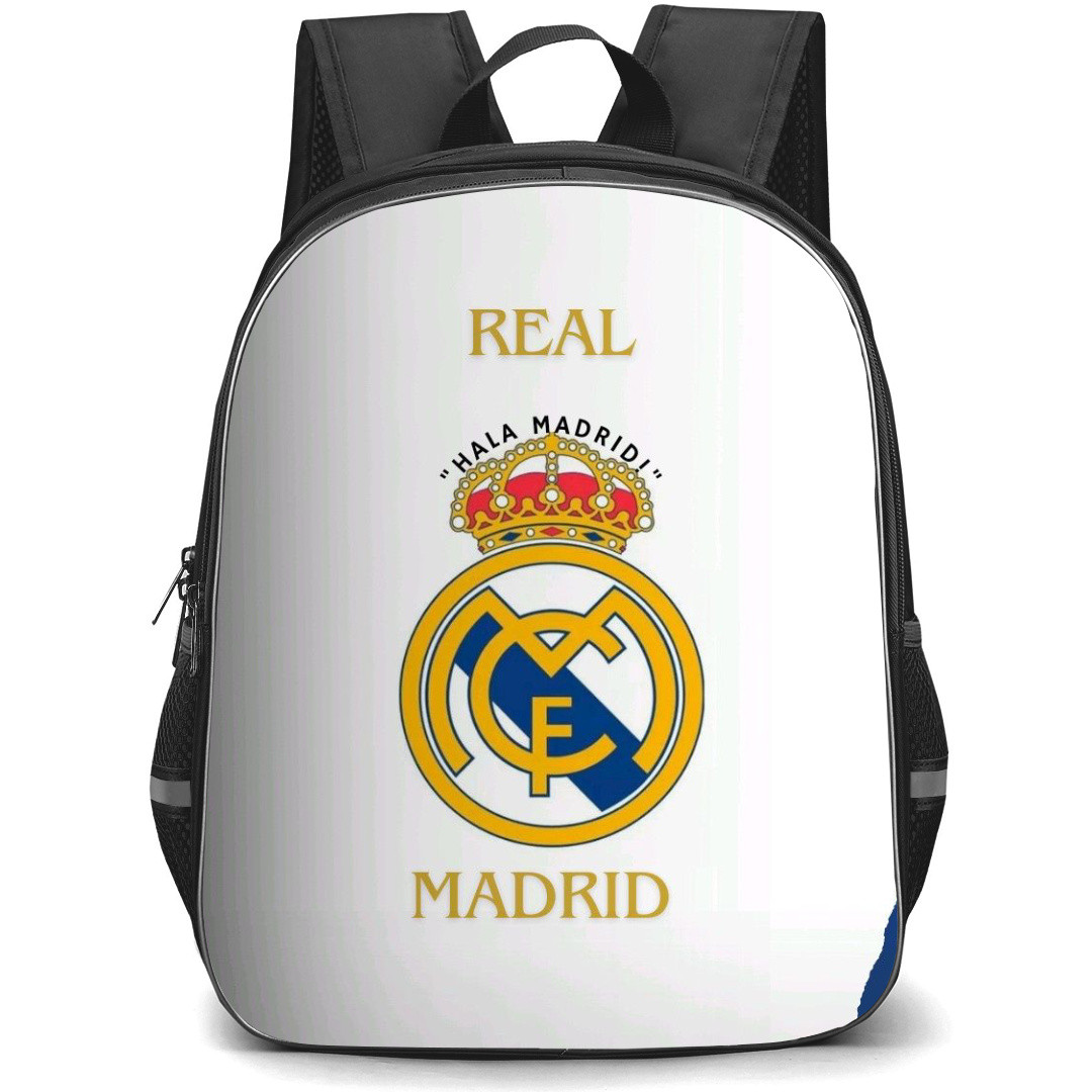 Real Madrid Backpack StudentPack - Real Madrid CF Logo On White Background