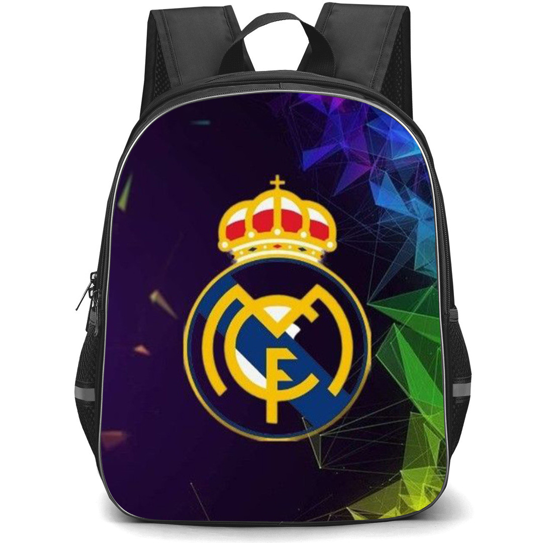 Real Madrid Backpack StudentPack - Real Madrid Logo On Colorful Background