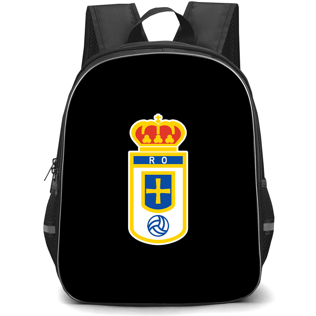 Real Oviedo Backpack School Bag StudentPack - Real Oviedo Large Logo Football Club