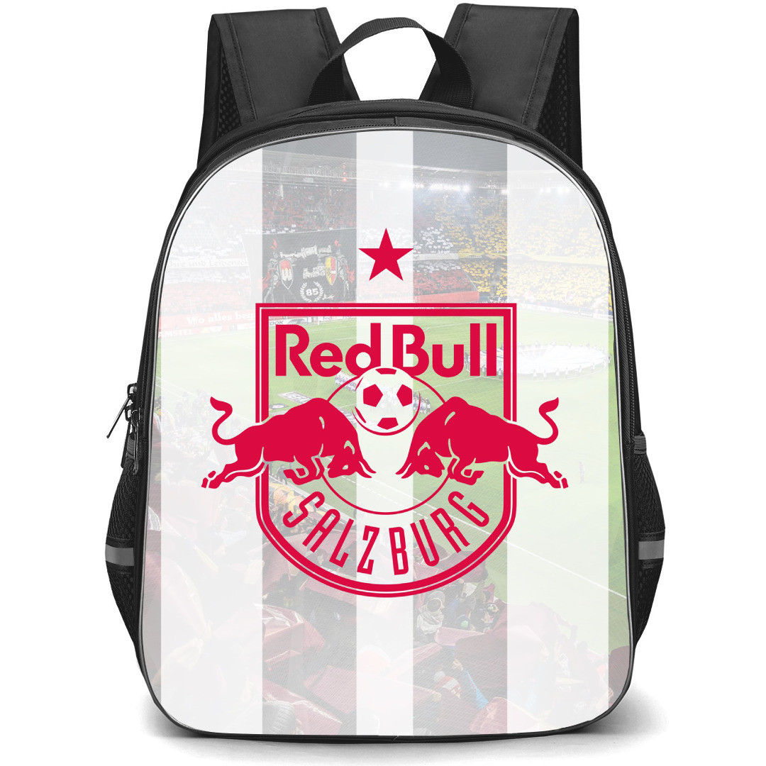 FC Red Bull Salzburg Backpack School Bag StudentPack - Logo In Field Stadium Background