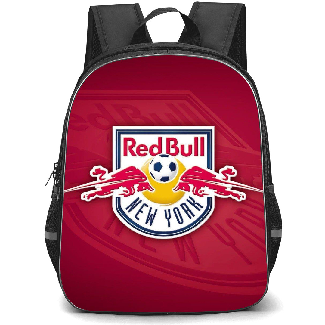 FC Red Bull Salzburg Backpack School Bag StudentPack - Logo Overlay In Red Background