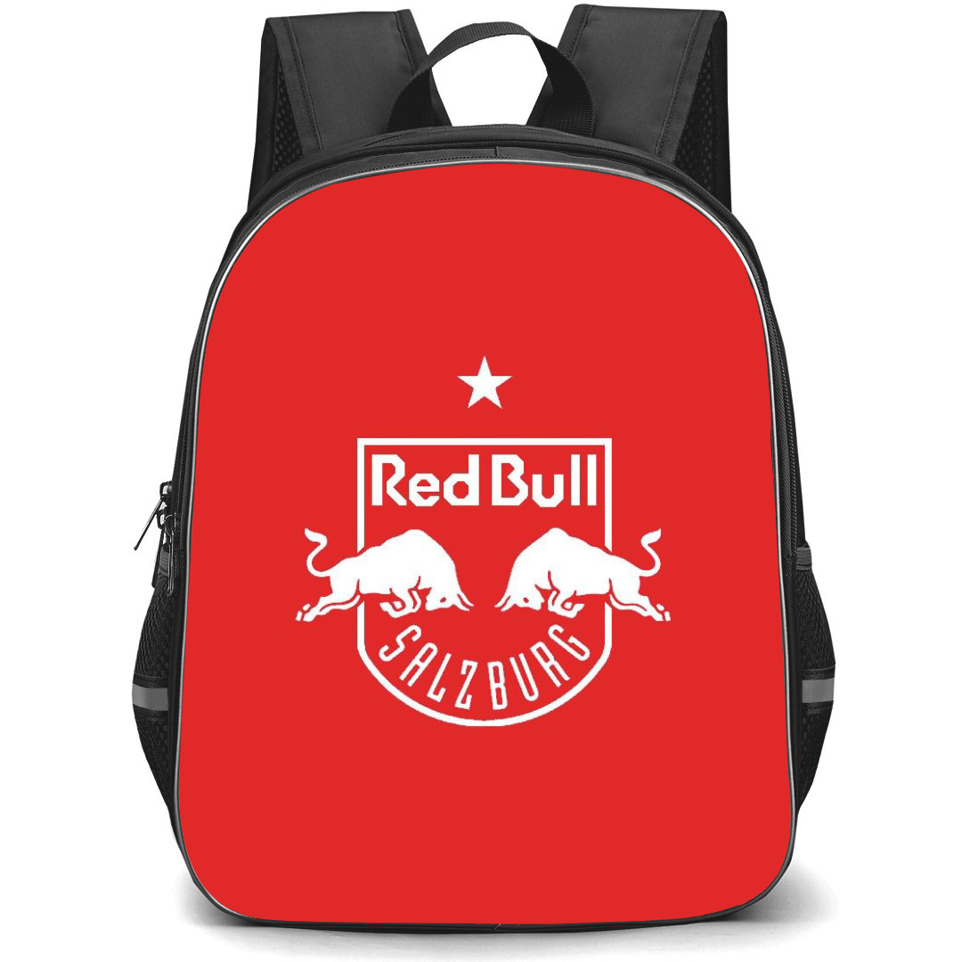 FC Red Bull Salzburg Backpack School Bag StudentPack - Logo In Red Background