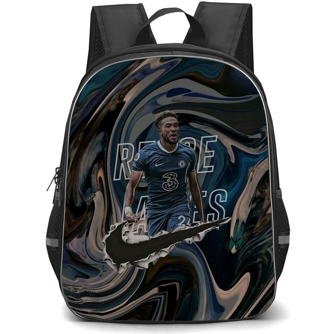 Reece James Backpack StudentPack - Reece James Chelsea F.C. Candid On Graphic Art Poster