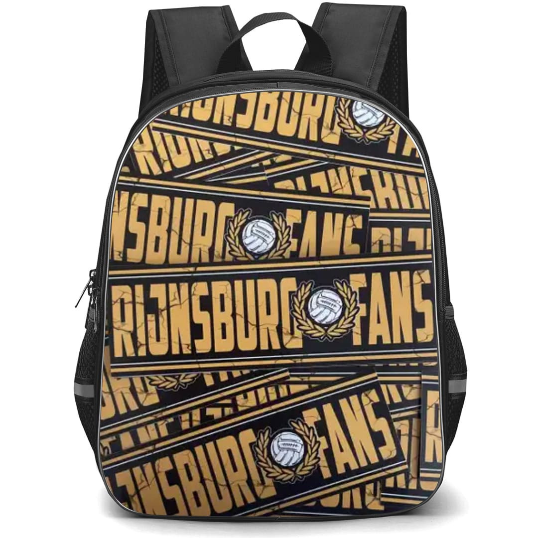 Rijnsburgse Boys Backpack School Bag StudentPack - Logo Wordmark Sticker Collage Football Club