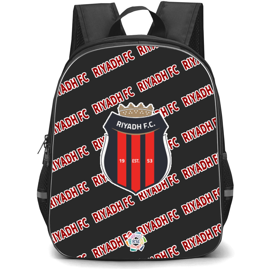 AL Riyadh FC Football Club Backpack StudentPack - Riyadh Football Club Medley Monogram Wordmark