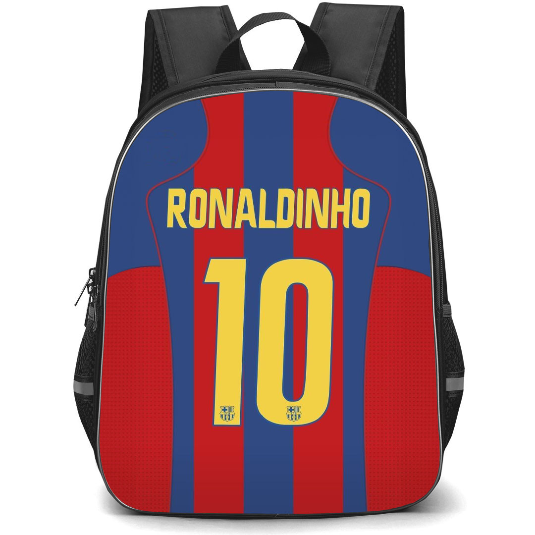 Ronaldinho Gaucho Backpack StudentPack - Ronaldinho Gaucho FC Barcelona No. 10 Jersey