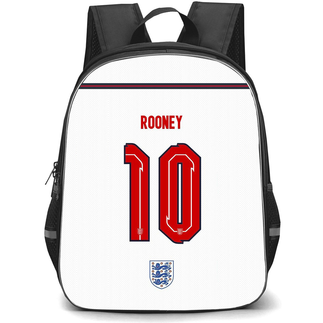 Wayne Rooney Backpack StudentPack - Wayne Rooney England National Football Team No. 10 Jersey