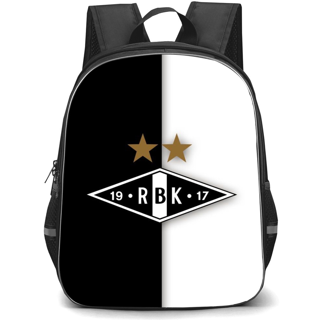 Rosenborg BK Backpack School Bag StudentPack - Logo In Black And White Background
