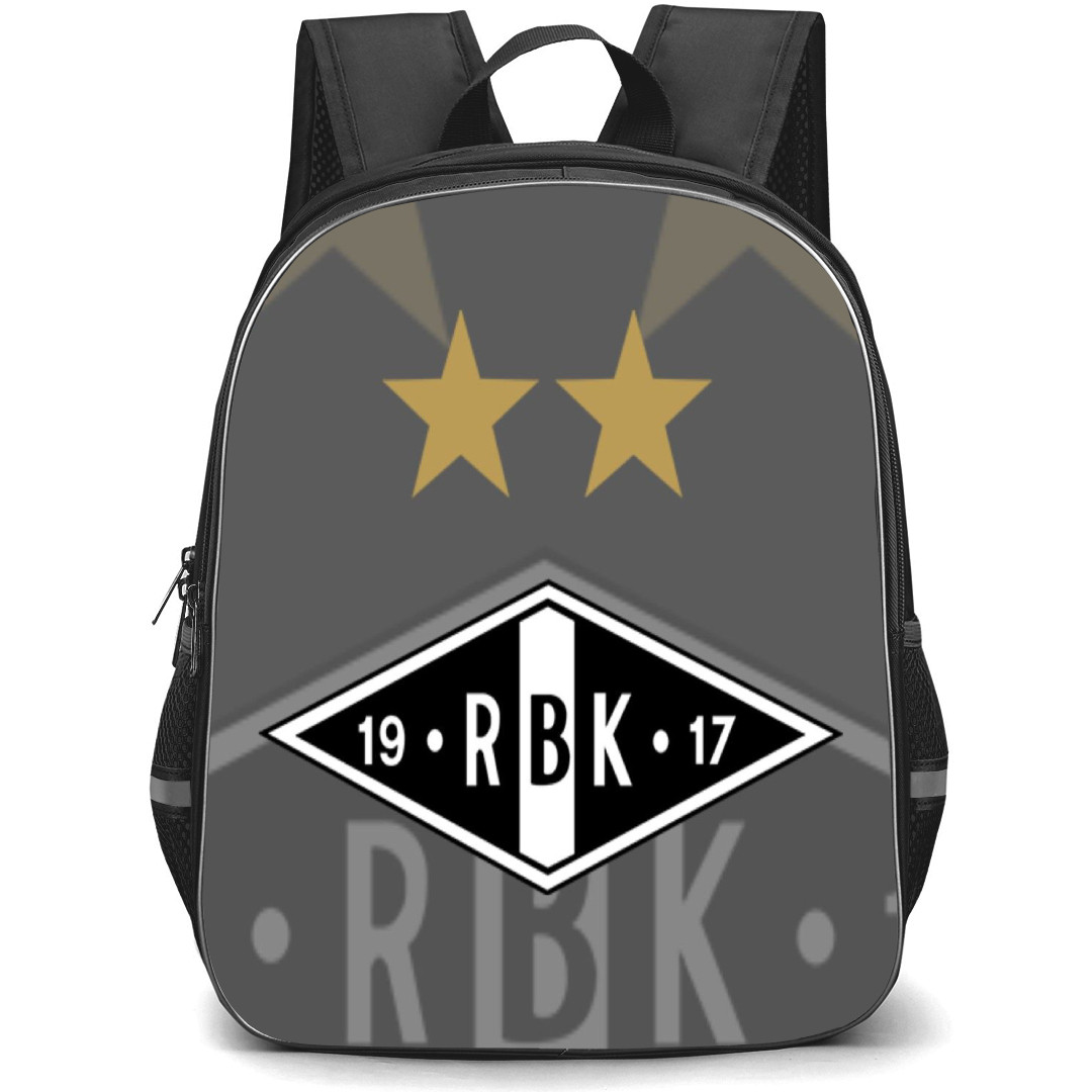 Rosenborg BK Backpack School Bag StudentPack - Logo Overlay Gray Background
