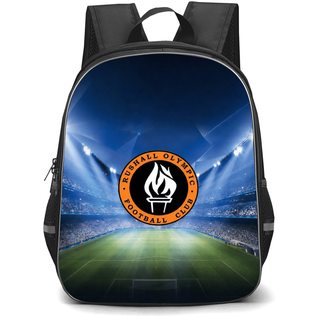 Rushall Olympic Backpack School Bag StudentPack - Logo Field Stadium Background Football Club