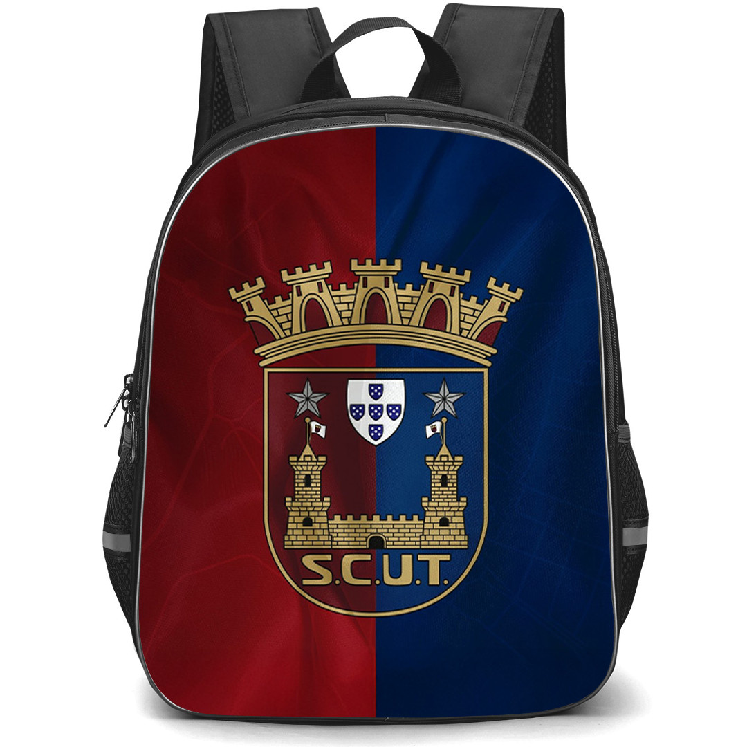 SCU Torreense Backpack School Bag StudentPack - SCU Torreense Logo On Red Blue Flag Background