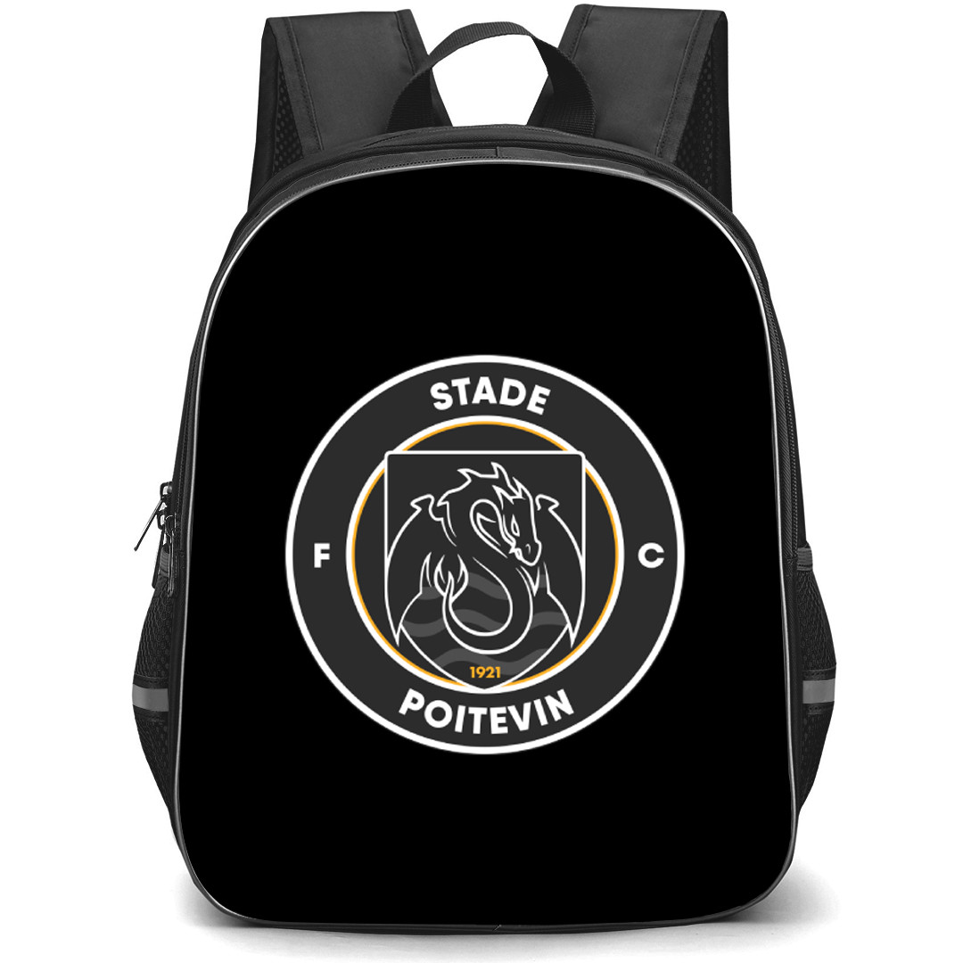 Stade Poitevin Football Club Backpack School Bag StudentPack - Large Logo Football Club