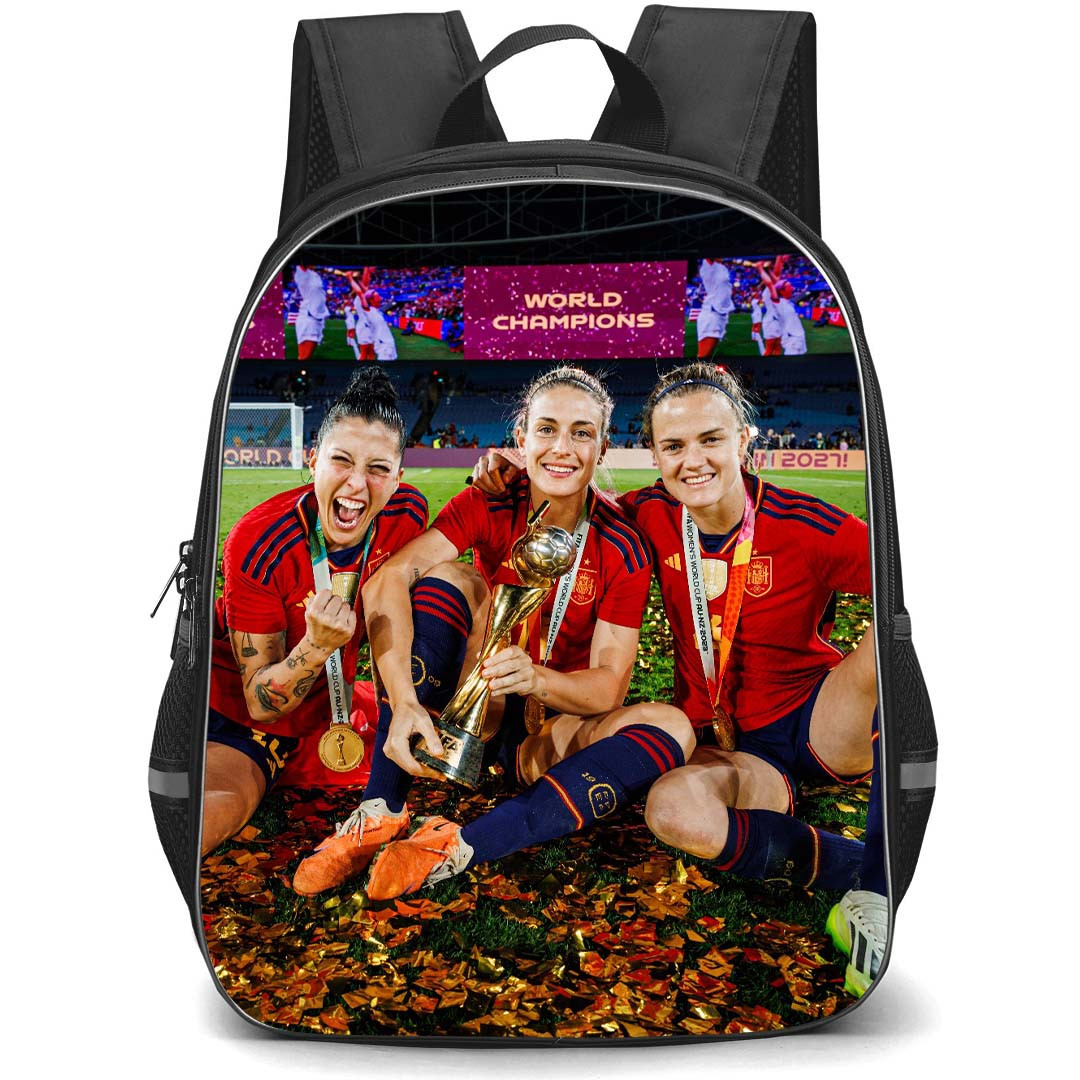 Spain Women National Team World Cup Backpack StudentPack - Trio Trophy