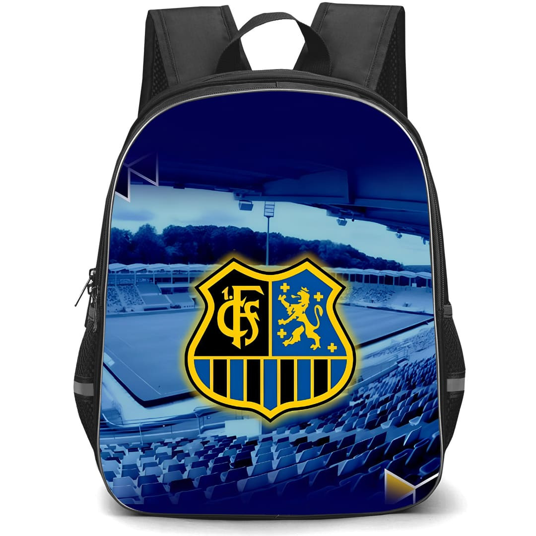 1. FC Saarbr?cken Backpack School Bag StudentPack - Logo In Blue Stadium Background Football Club