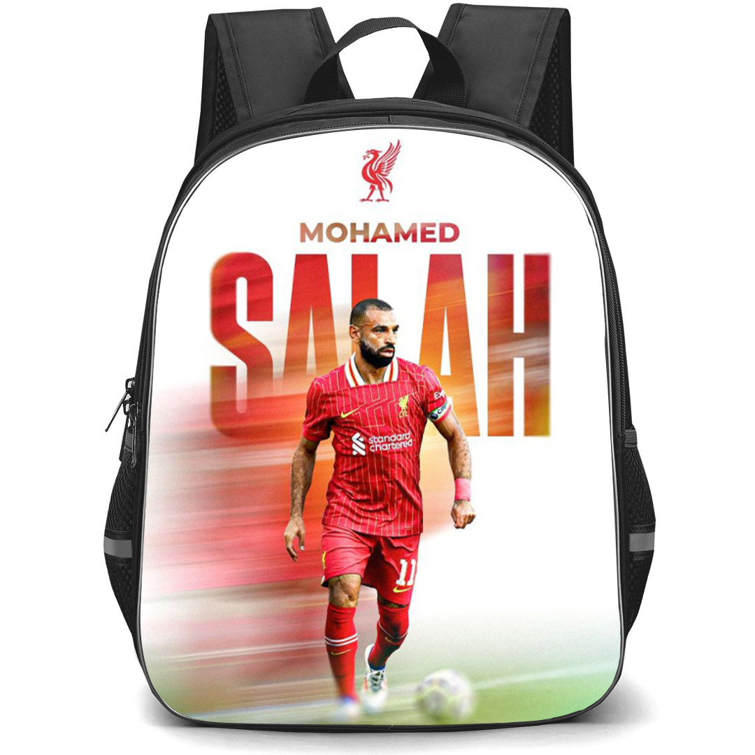 Mohamed Salah Backpack StudentPack - Mohamed Salah Liverpool F.C. Dribbleing Motion Poster