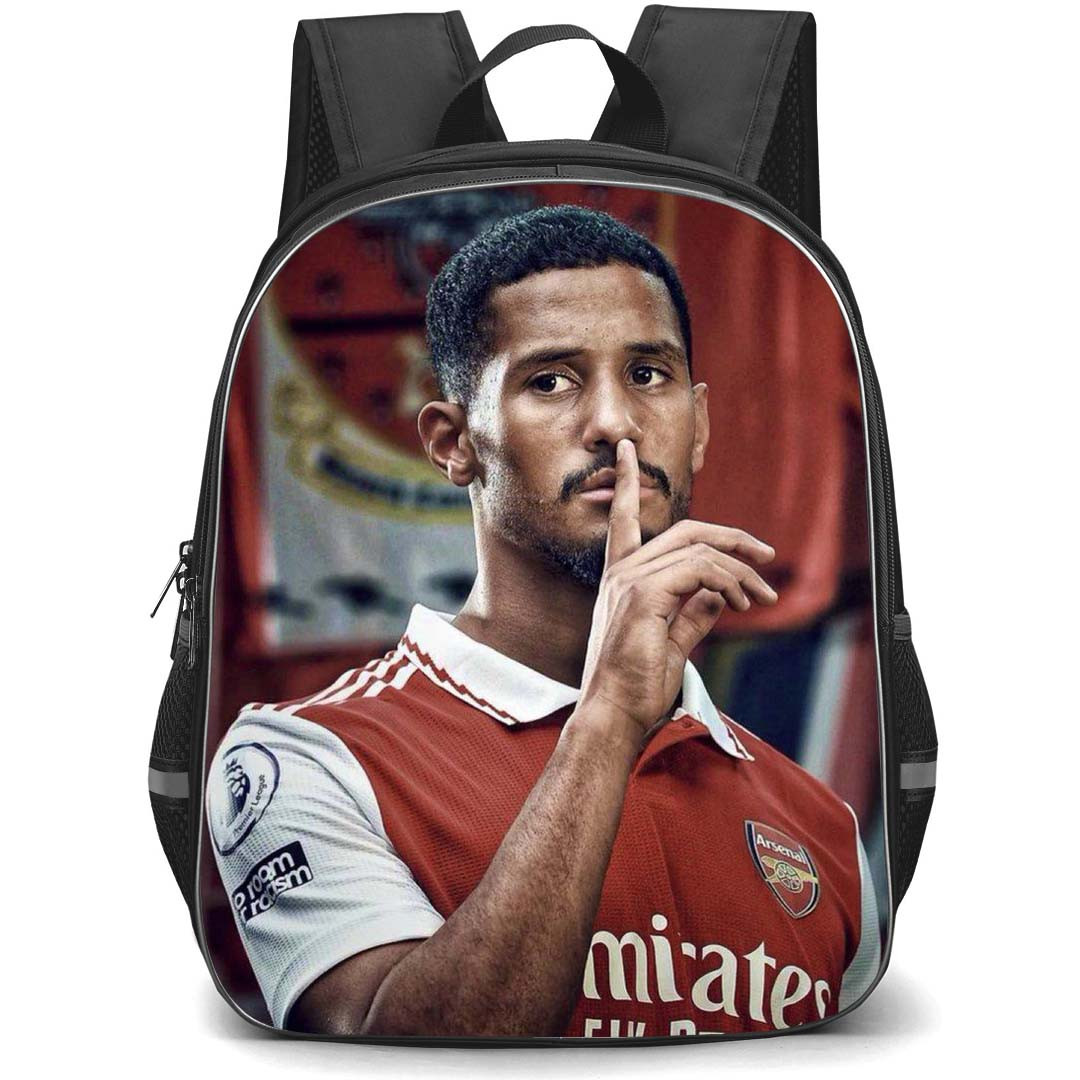 William Saliba Backpack StudentPack - William Saliba Arsenal F.C. Signature Celebration Poster