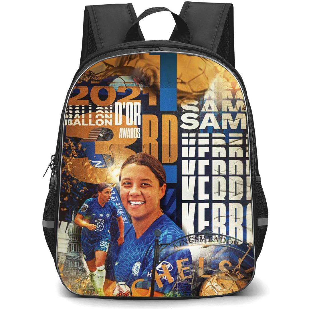 Sam Kerr Backpack StudentPack - Sam Kerr Chelsea F.C. Ballon D'Or Award 2021 Poster