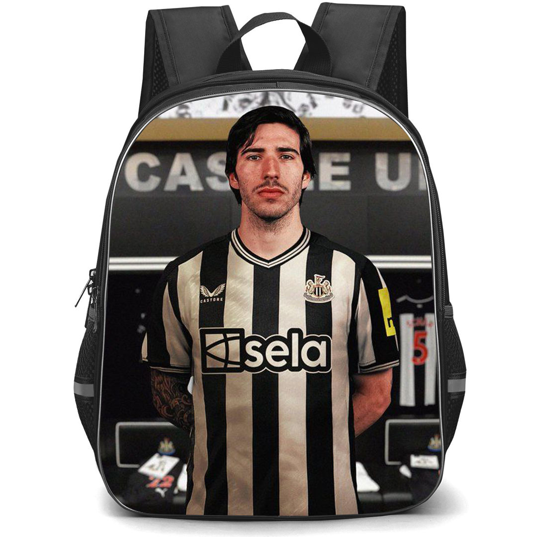 Sandro Tonali Backpack StudentPack - Sandro Tonali Newcastle United F.C. Standing Portrait Poster