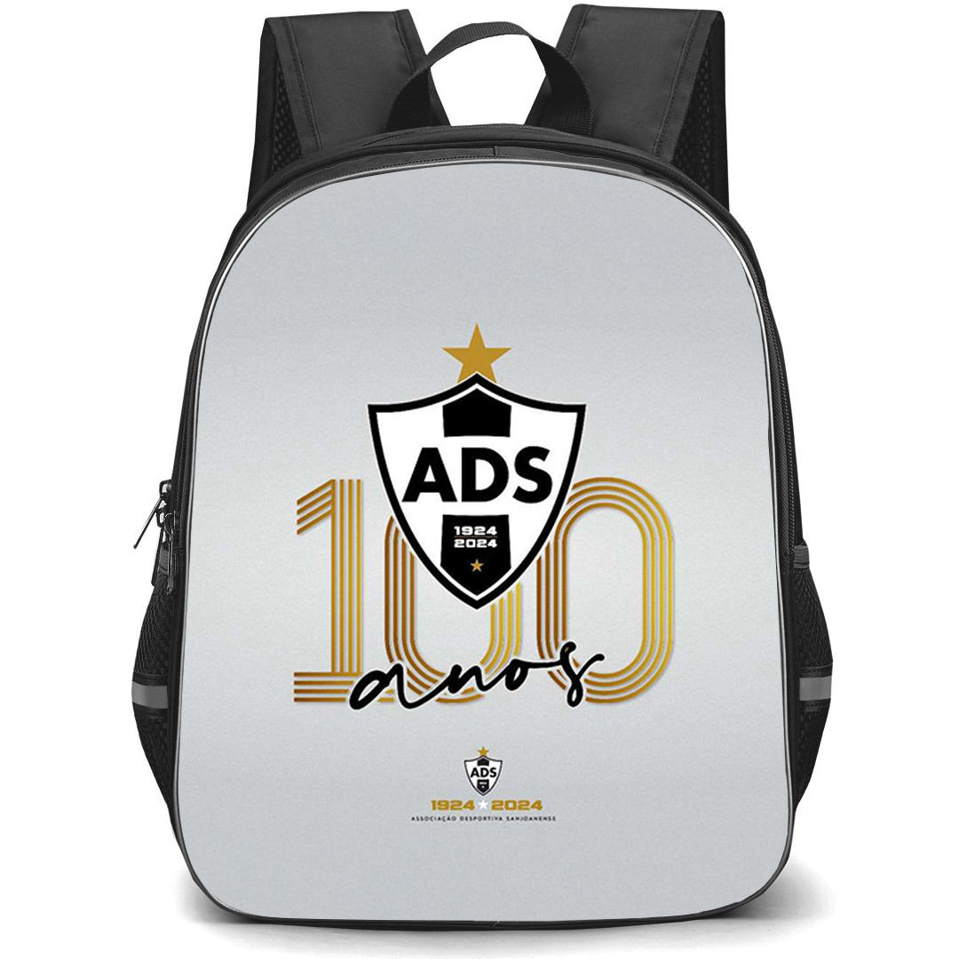 AD Sanjoanense Backpack School Bag StudentPack - AD Sanjoanense Celebratory Logo For The 100th Anniversary On Gray Background