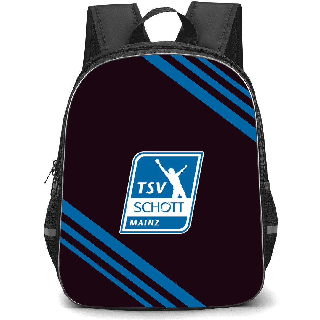 TSV Schott Mainz Football Club Backpack School Bag StudentPack - Large Logo With Stripe