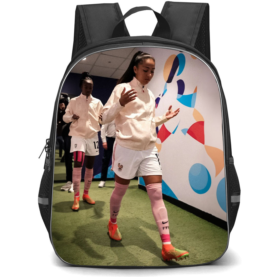 Selma Bacha Backpack StudentPack - Selma Bacha France Women's National Football Player Before Match