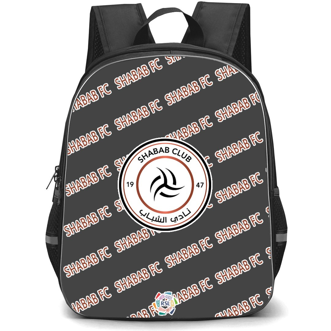AL Shabab FC Football Club Backpack StudentPack - Shabab Football Club Medley Monogram Wordmark