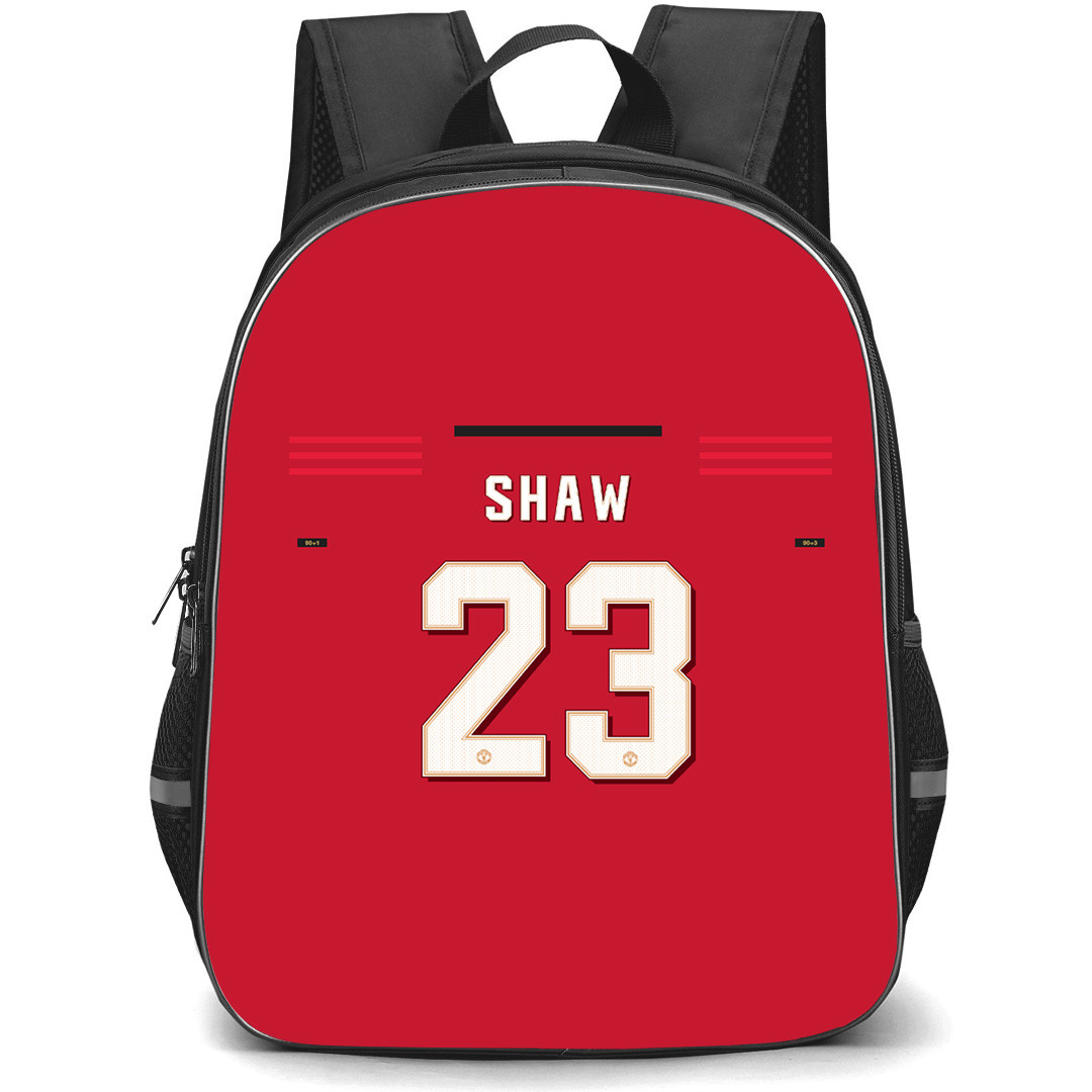 Luke Shaw Backpack StudentPack - Luke Shaw Manchester United F.C. No. 23 Jersey