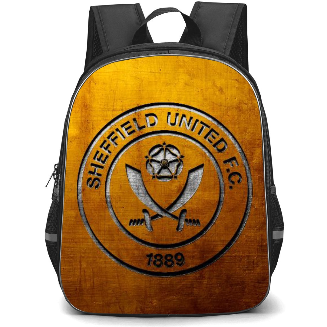 Sheffield United F.C. Backpack StudentPack - Sheffield United F.C. Logo Emboss On Wood Background