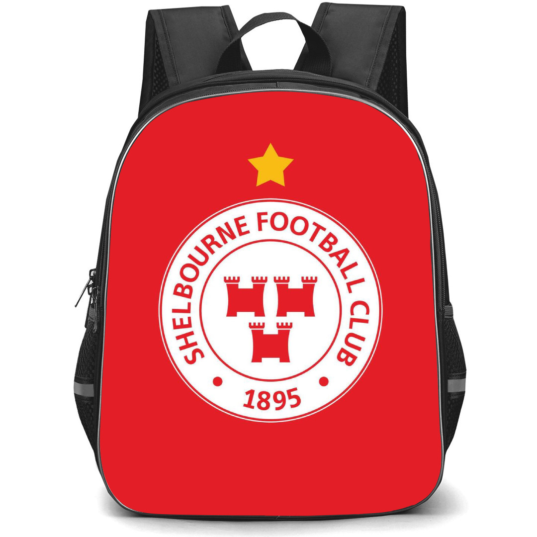 Shelbourne FC Backpack School Bag StudentPack - Logo In Red Background