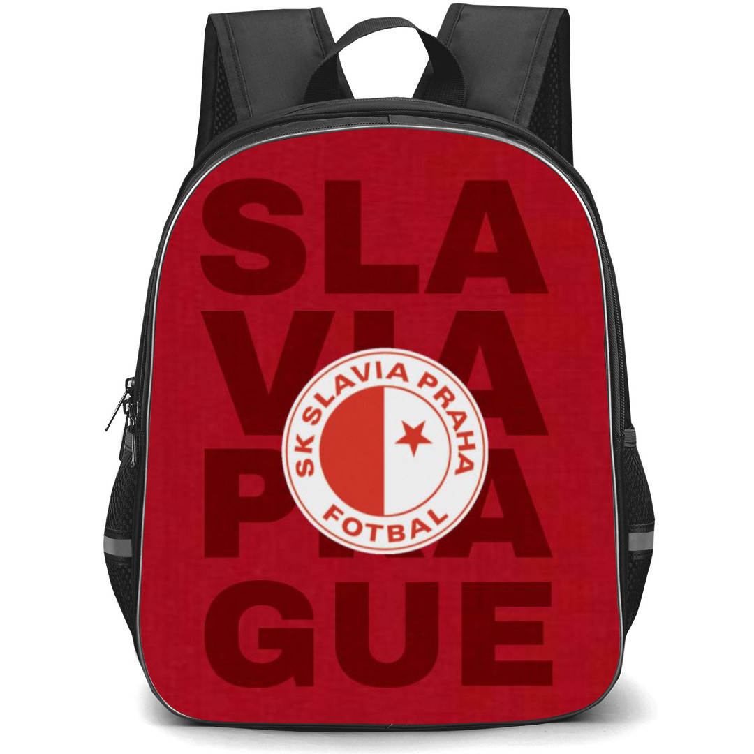 SK Slavia Prague Backpack School Bag StudentPack - Logo Red Poster
