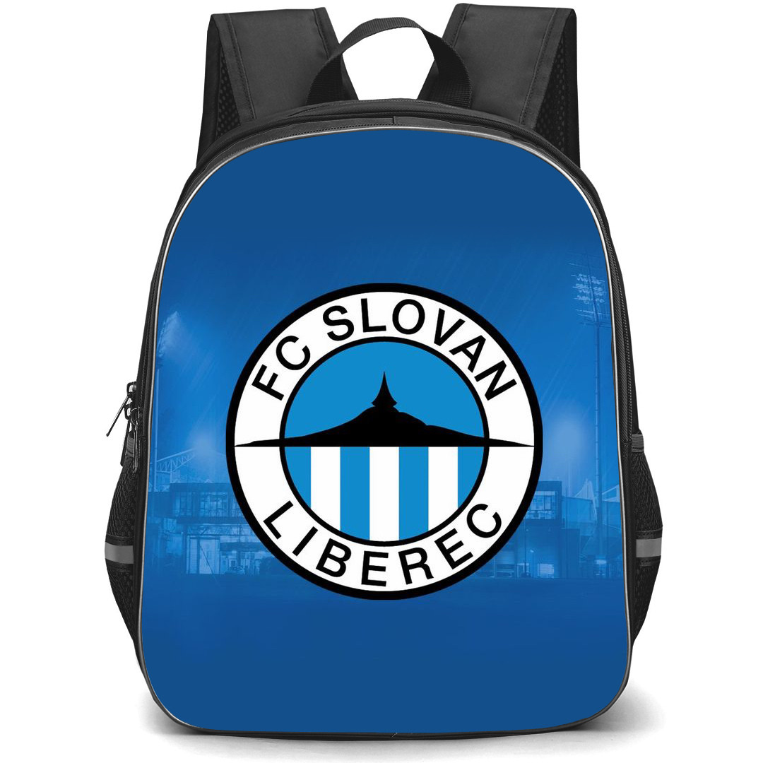 FC Slovan Liberec Backpack School Bag StudentPack - Logo In Blue Background