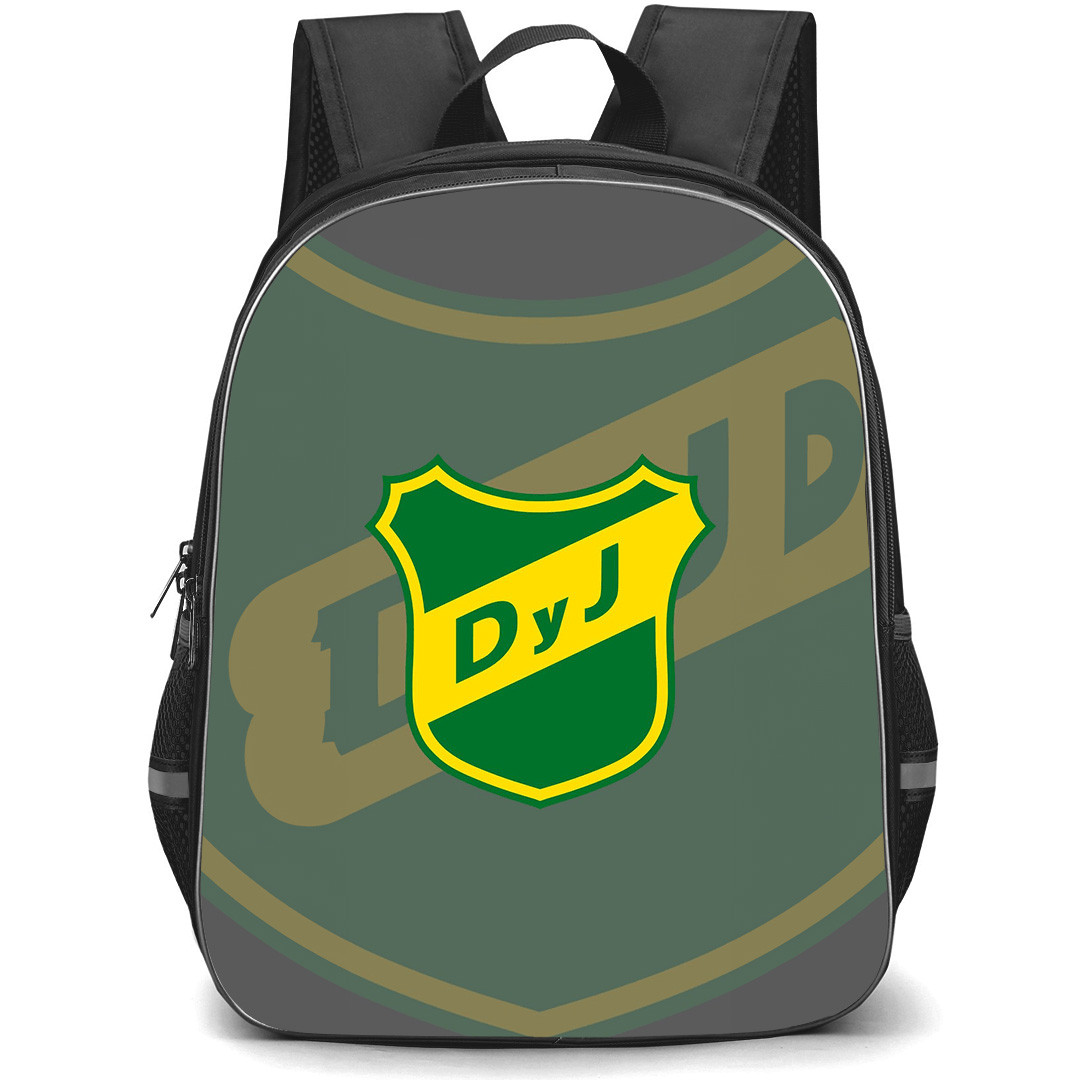 Club Social y Deportivo Defensa y Justicia Backpack School Bag StudentPack - Club Social y Deportivo Defensa y Justicia Logo with Fade Background