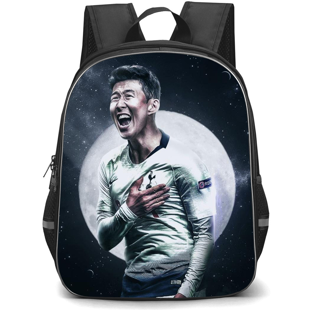 Son Heung-Min Backpack StudentPack - Son Heung-Min Illustration Moon Background