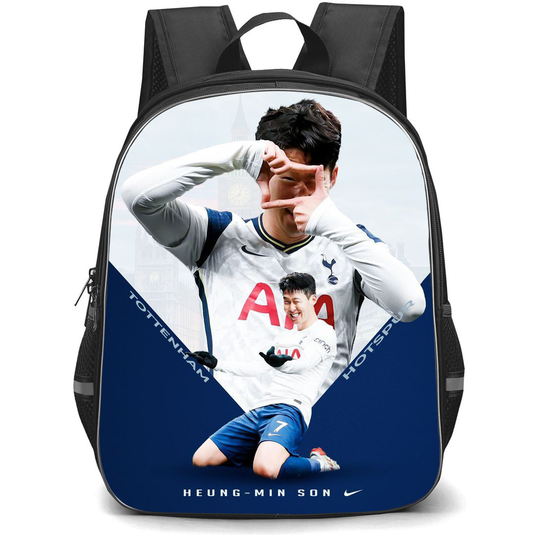 Son Heung-Min School Backpack StudentPack - Son Heung-Min Tottenham Hotspur FC Smiling Poster