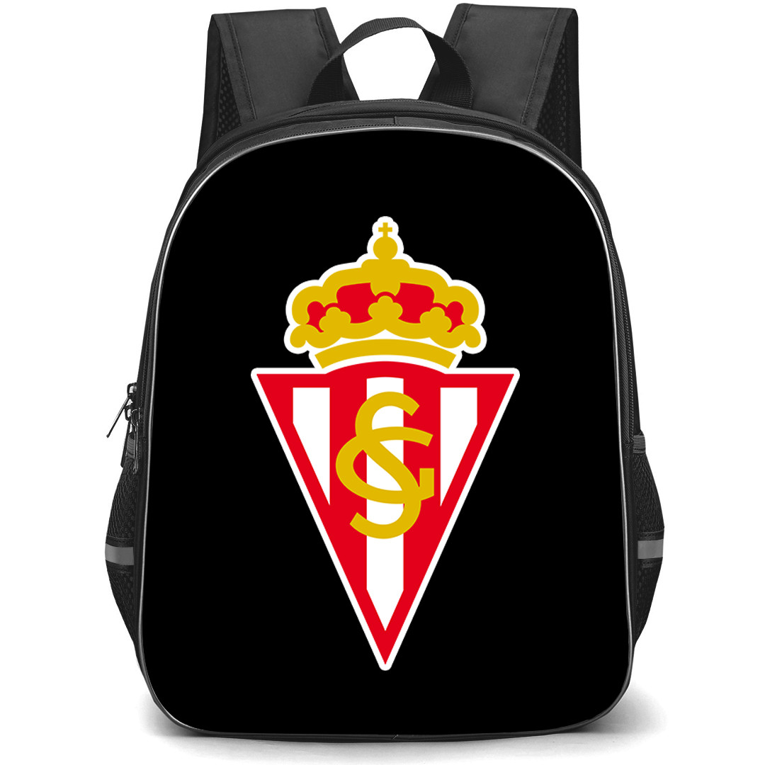 Sporting De Gijon Backpack School Bag StudentPack - Sporting De Gijon Large Logo Football Club