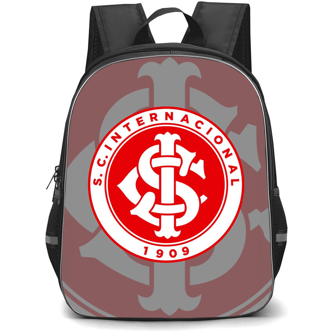 Sport Club Internacional Backpack School Bag StudentPack - Sport Club Internacional Logo with Blur Logo Effect Background