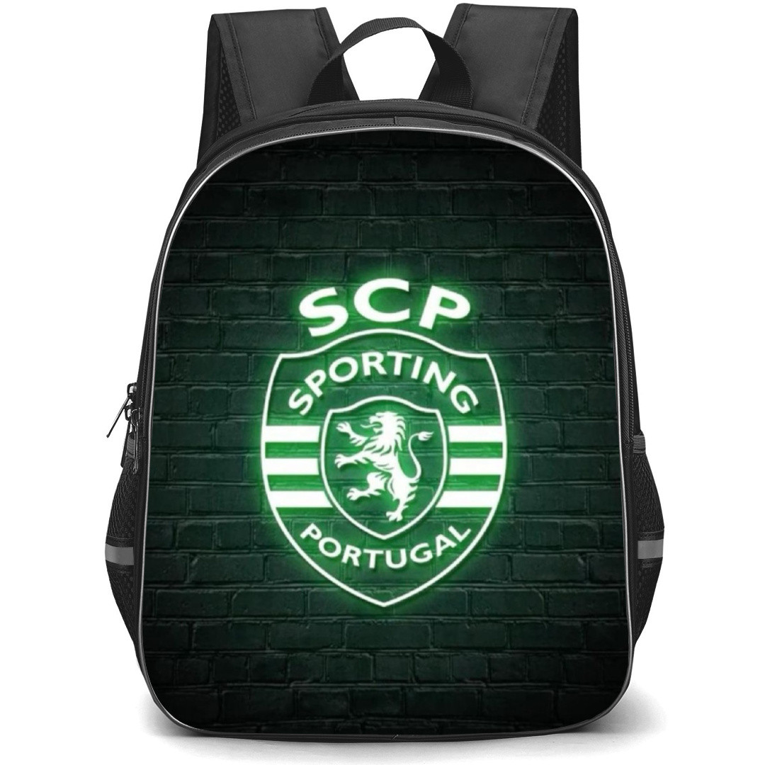 Sporting CP Backpack StudentPack - Sporting CP Logo Black and Green Background