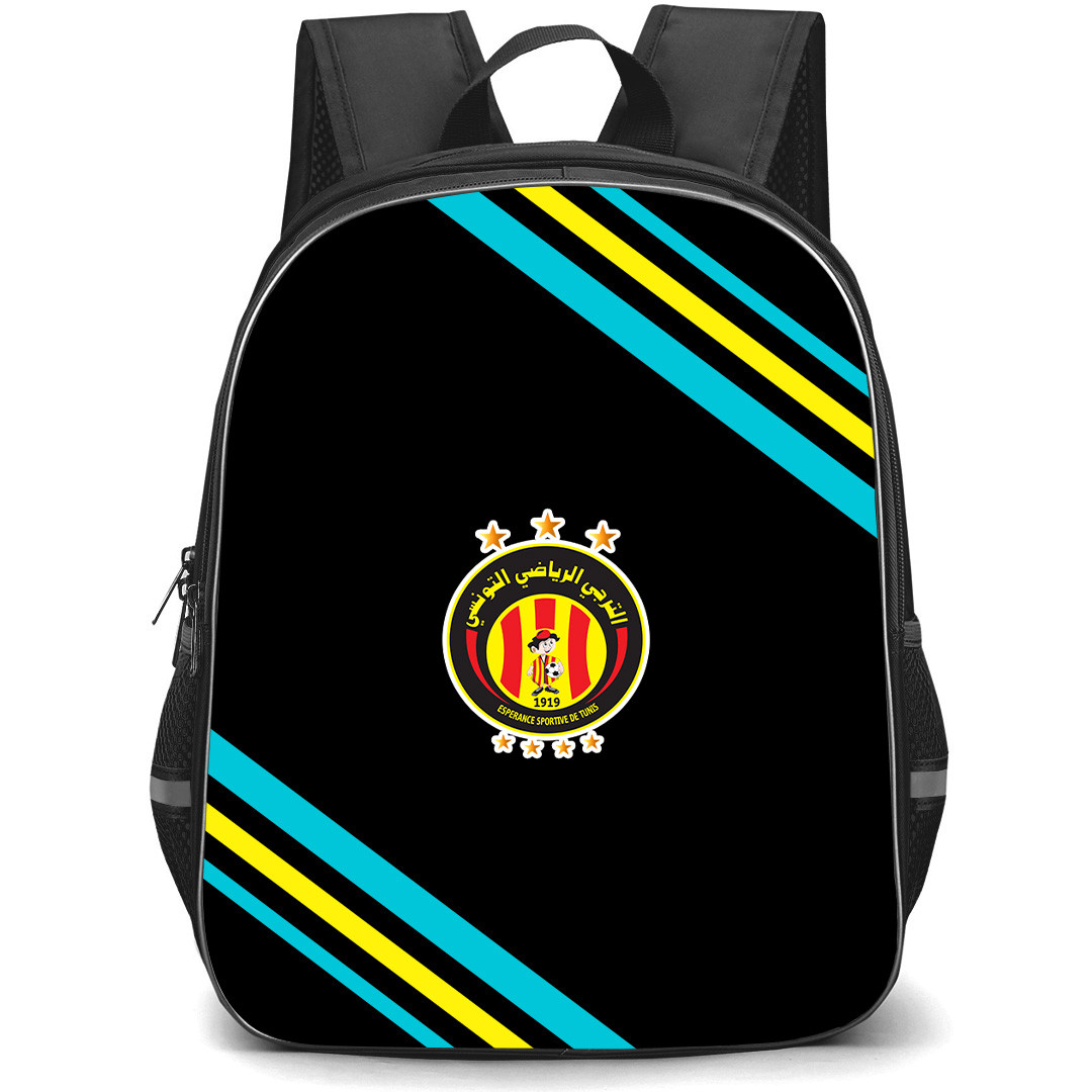 Esperance Sportive de Tunis Backpack School Bag StudentPack - Esperance Sportive de Tunis Large Logo With Stripe