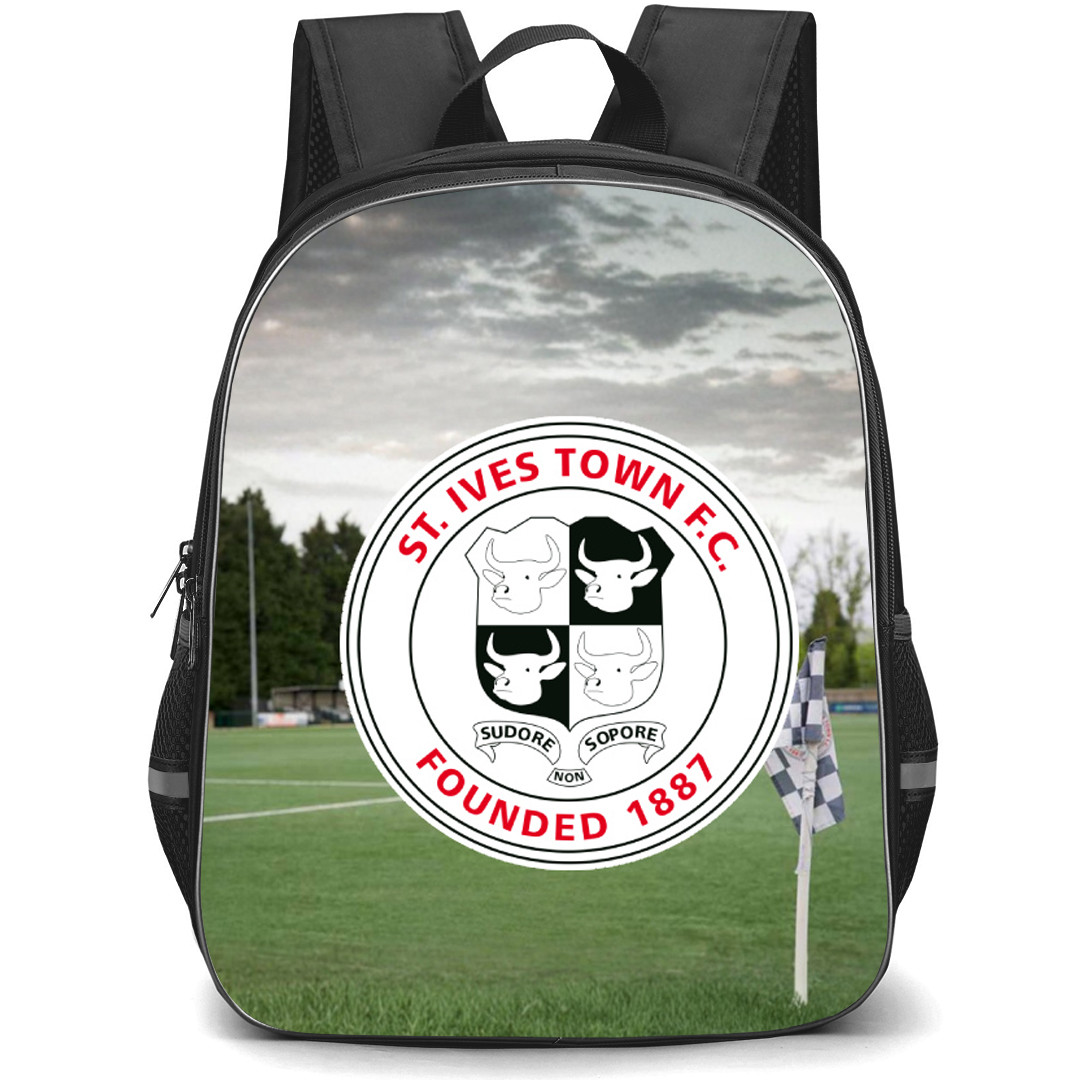 St Ives Town Backpack School Bag StudentPack - Logo Field Background Football Club