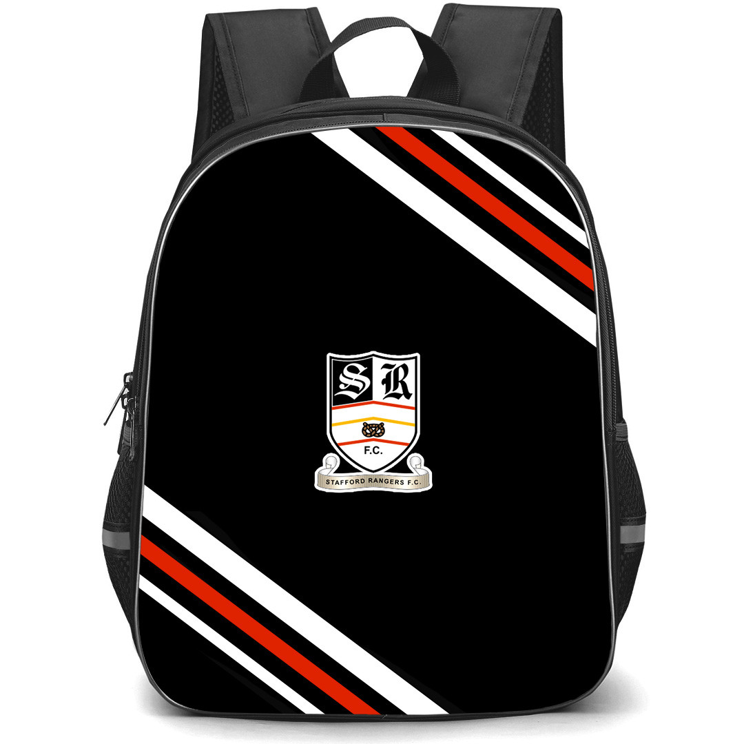 Stafford Rangers Football Club Backpack School Bag StudentPack - Stafford Rangers Football Club Large Logo With Stripe