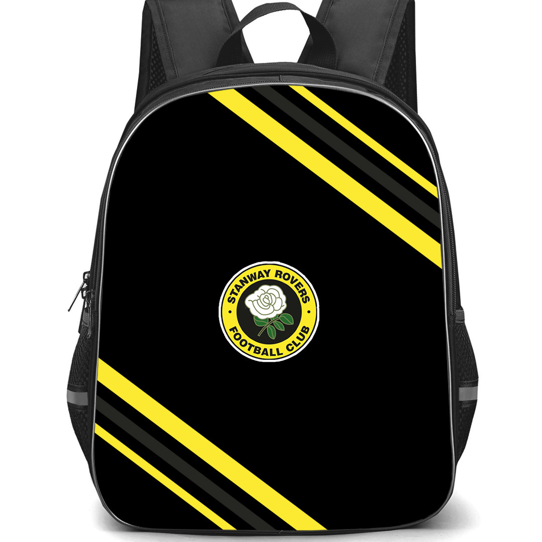 Stanway Rovers Football Club Backpack School Bag StudentPack - Stanway Rovers Football Club Large Logo With Stripe