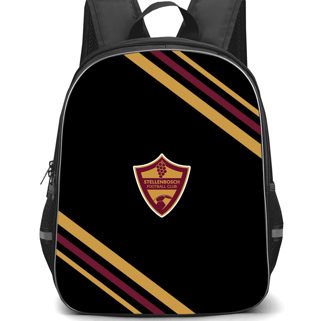 Stellenbosch Football Club Backpack School Bag StudentPack - Stellenbosch Football Club Large Logo With Stripe