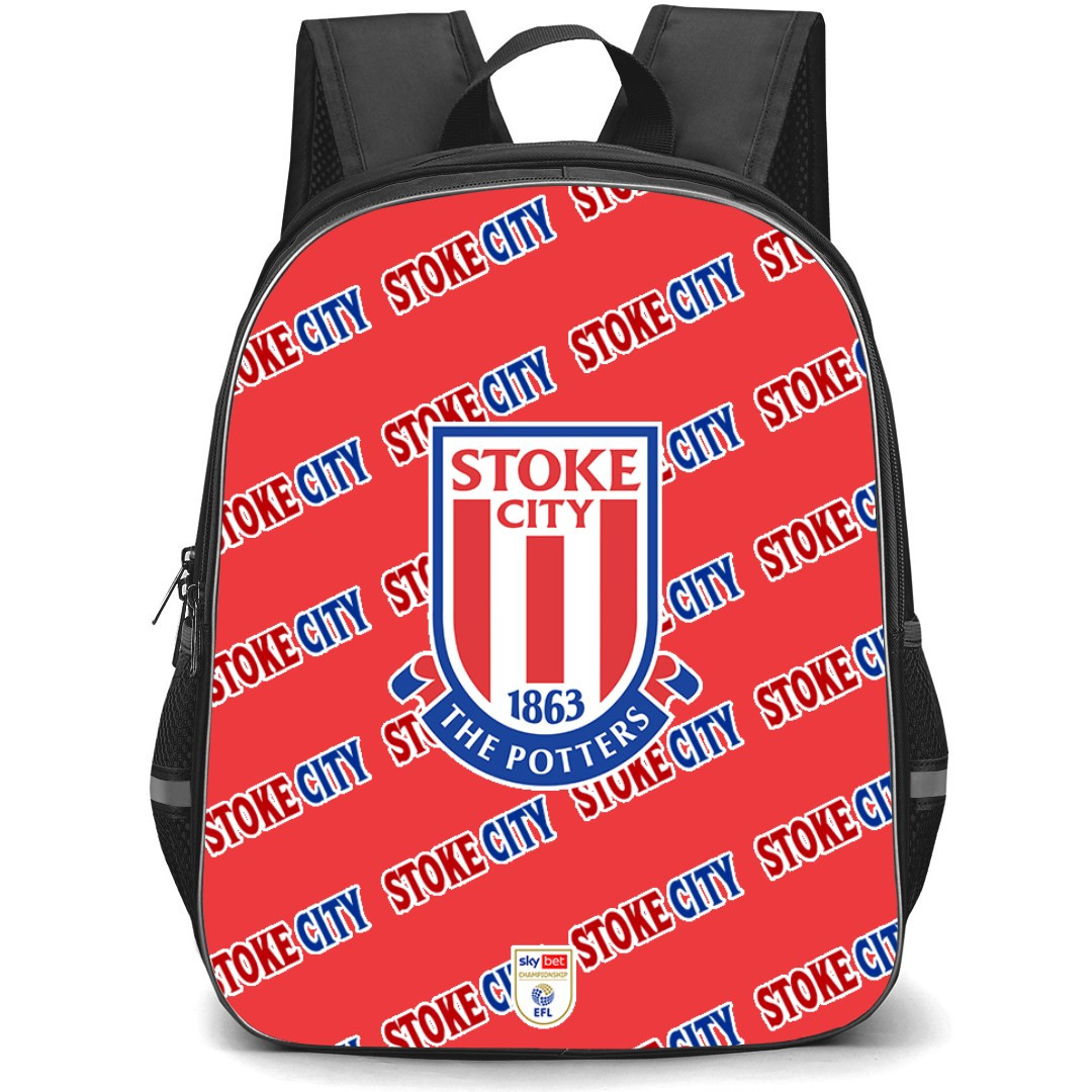 Stoke City FC Backpack StudentPack - Stoke Football Club Medley Monogram Wordmark