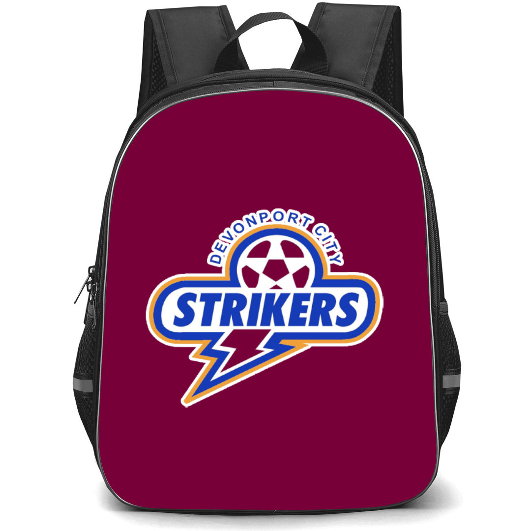 Devonport City Strikers Football Club Backpack School Bag StudentPack - Large Logo