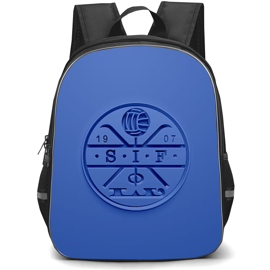 Stromsgodset Toppfotball Backpack School Bag StudentPack - Logo 3d Blue Background
