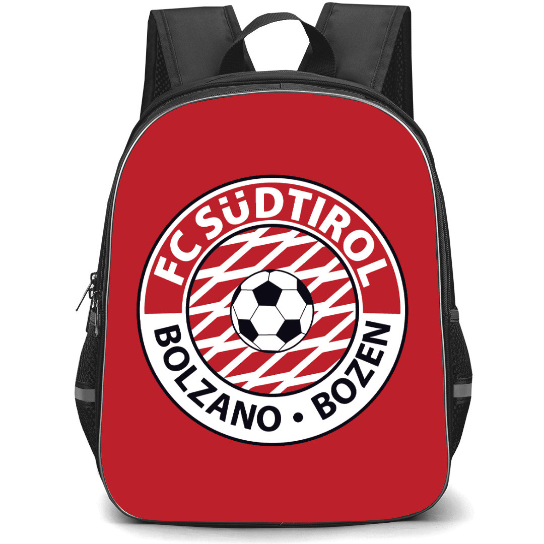 FC Sudtirol Bolzano Backpack School Bag StudentPack - Logo In Red Background