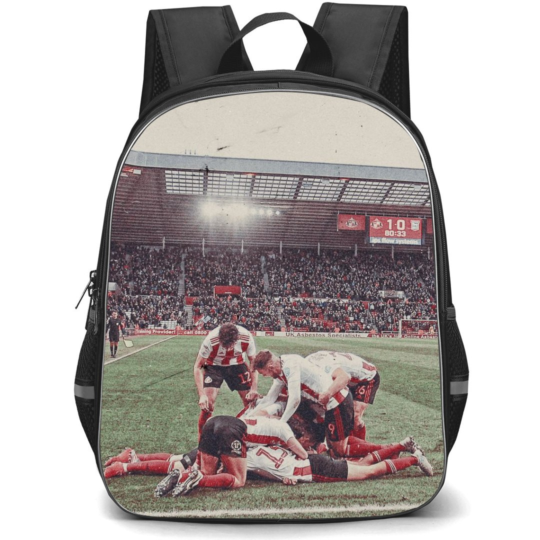 Sunderland AFC Backpack StudentPack - Sunderland AFC Characters Collage Stadium Background