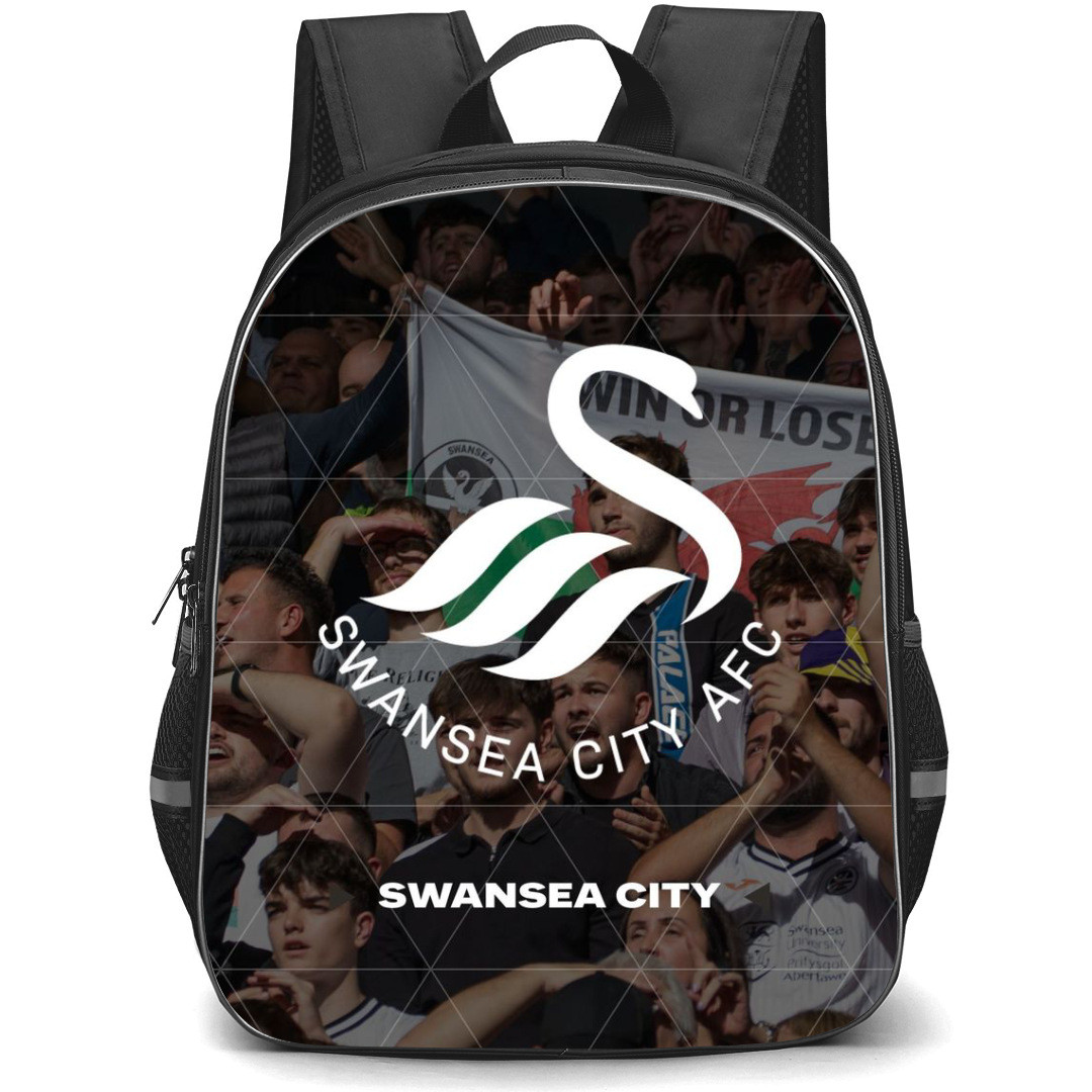 Swansea City A.F.C Backpack StudentPack - Swansea City A.F.C Minimalist Logo On Gallery Background